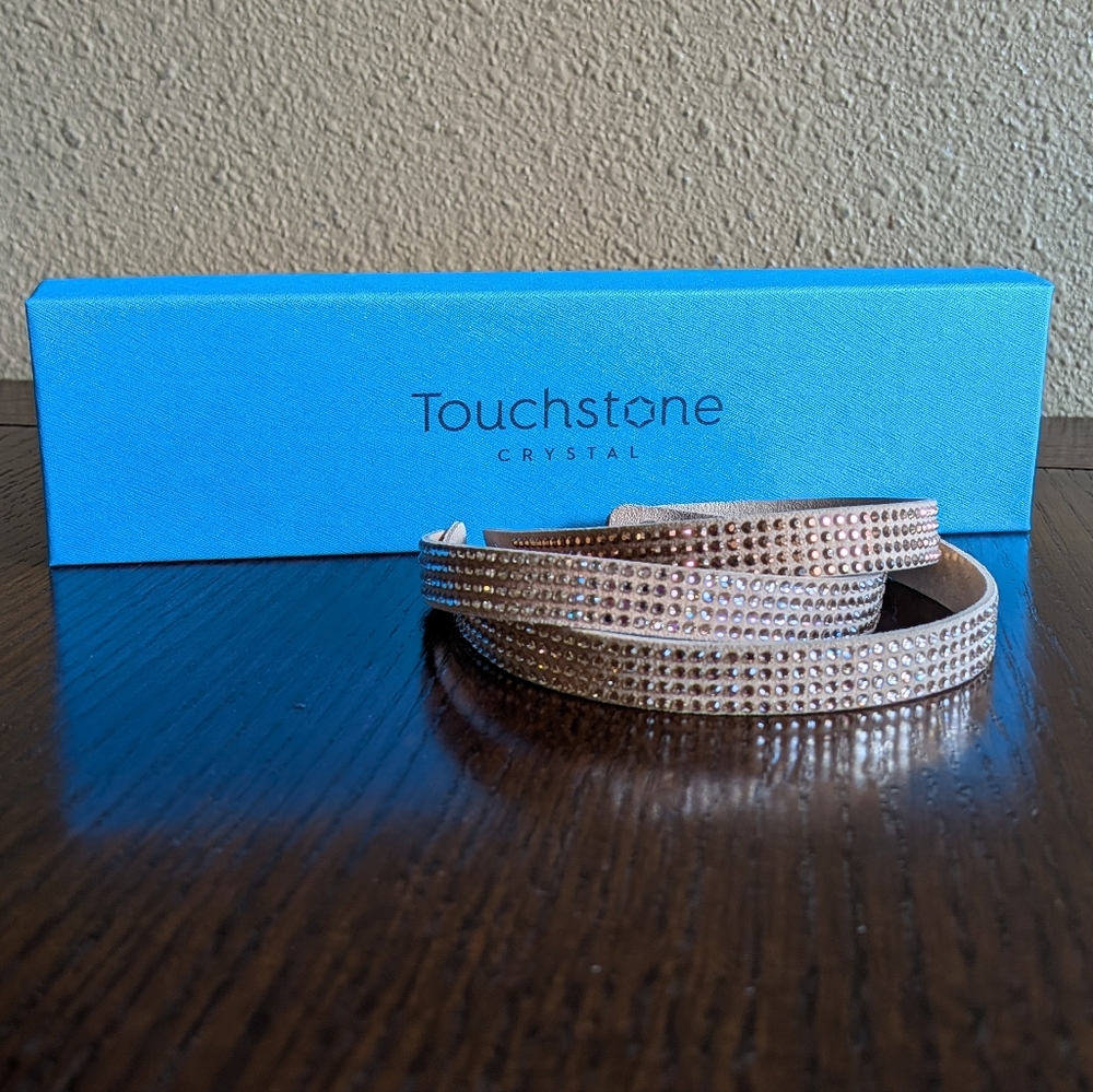 Touchstone Crystal Tri Wrap Bracelet